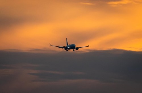 A WestJet Airlines Boeing 737 Max aircraft arrives at Vancouver International Airport in Richmond, B.C., Thursday, Jan. 21, 2021. Airports in Atlantic Canada are resuming operations after hurricane Fiona stopped most flights in and out of the region over the weekend. THE CANADIAN PRESS/Darryl Dyck