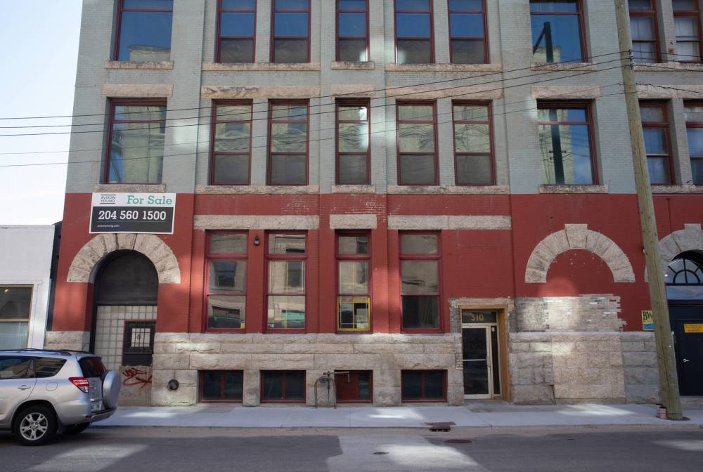 JESSICA LEE / WINNIPEG FREE PRESS
Uses for the updated Leadlay Building at 306-310 Ross Ave. could include office space, retail, residential, educational facilities, or any combination thereof.