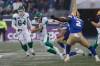John Woods / THE CANADIAN PRESS FILES
                                Saskatchewan quarterback Cody Fajardo (centre) and his Roughriders teammates are winless in their last five matchups with the Bombers.