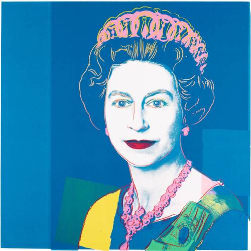 Andy Warhol&rsquo;s Reigning Queen plays on the already much-repeated image of the late British monarch.