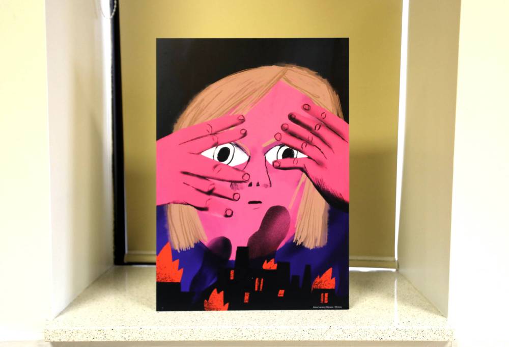 A piece by Anna Sarvira. (Ruth Bonneville / Winnipeg Free Press)