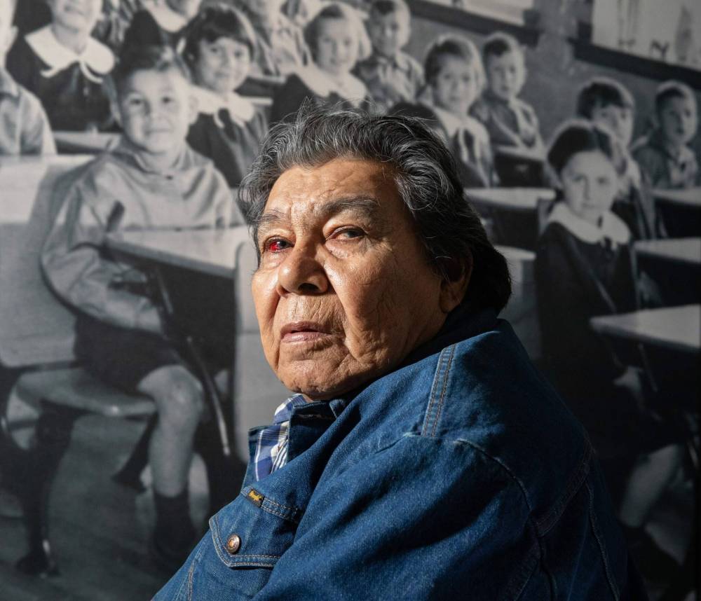 JESSICA LEE / WINNIPEG FREE PRESS
‘No matter what the government has done to us through the residential school system, we will never die out,’ says Charlie Bittern.
