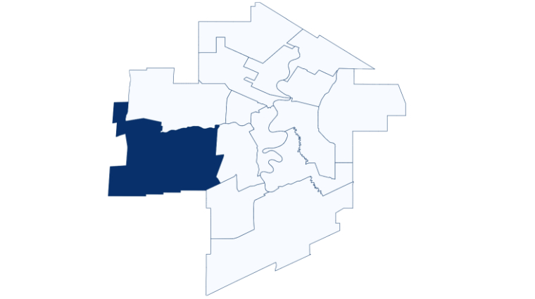 WINNIPEG FREE PRESS
Charleswood - Tuxedo - Westwood ward boundary map.
