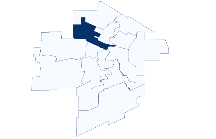 WINNIPEG FREE PRESS
Point Douglas ward boundary map.
