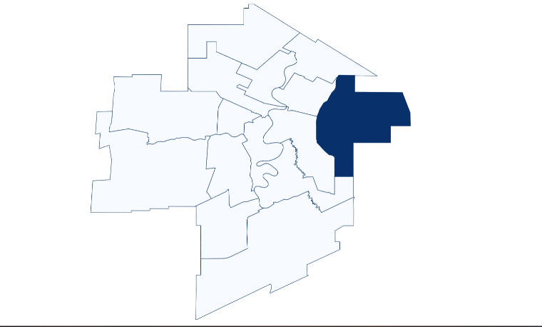 WINNIPEG FREE PRESS
Transcona ward boundary map.