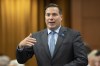 Public Safety Minister Marco Mendicino rises during Question Period, in Ottawa, Monday, October 24, 2022. THE CANADIAN PRESS/Adrian Wyld