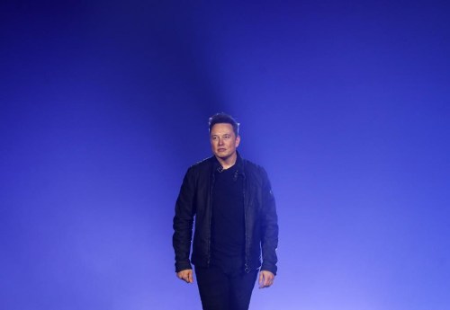 FILE - Tesla CEO Elon Musk introduces the Cybertruck at Tesla's design studio on Nov. 21, 2019, in Hawthorne, Calif. Days after taking over Twitter and a week before the 2022 U.S. midterm elections, Musk has positioned himself as moderator-in-chief of one of the most important social media platforms in American politics. (AP Photo/Ringo H.W. Chiu, File)