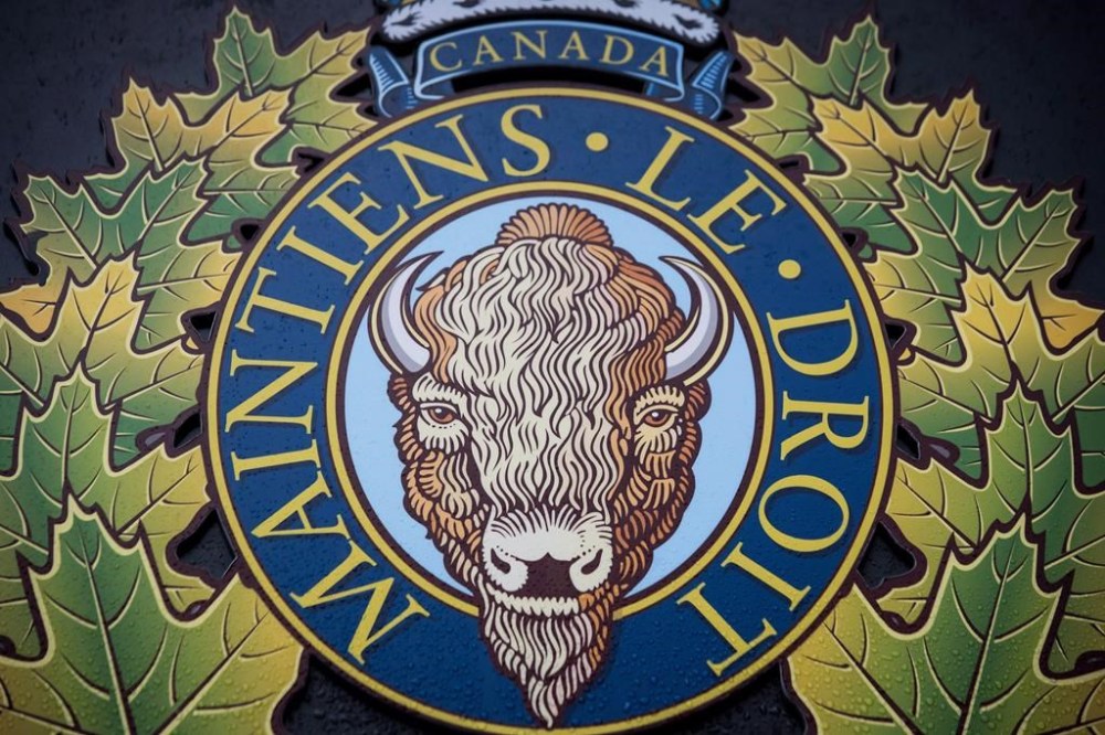 The RCMP logo is seen outside Royal Canadian Mounted Police