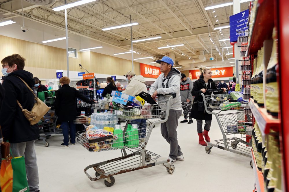 Wages, freight prices and raw materials’ input costs have skyrocketed, leading to more expensive grocery bills for Canadians. (The Brandon Sun files)
