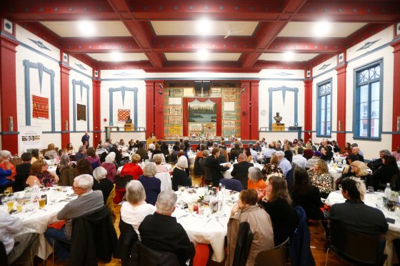 The Free Press Fall Supper took place at the beautifully refurbished Ukrainian Labour Temple on Pritchard Avenue. (Mikaela MacKenzie / Winnipeg Free Press)