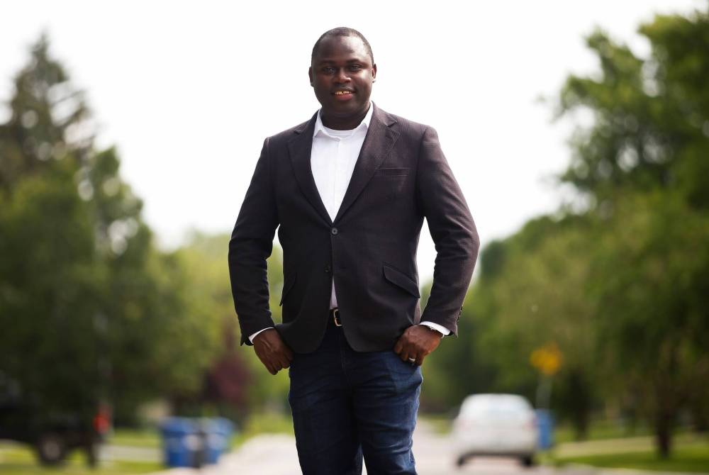 JOHN WOODS / WINNIPEG FREE PRESS
Idris Adelakun says improving public safety is his No. 1 priority.