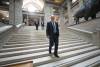 Incoming Winnipeg mayor Scott Gillingham went to the Manitoba Legislative Building on Thursday to meet the premier. (Ruth Bonneville / Winnipeg Free Press)
