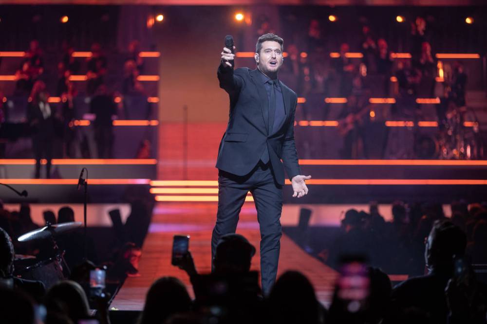 Matt Duboff / WInnipeg Free Press
Michael Buble returned to Winnipeg for the first time since 2019 when his Higher Tour played Canada Life Centre Friday.
