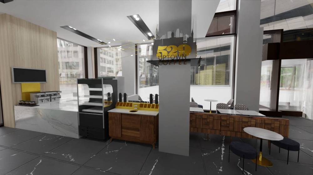 SUPPLIED
A high end coffee bar will be situated on the south side of 529 Uptown’s lobby.