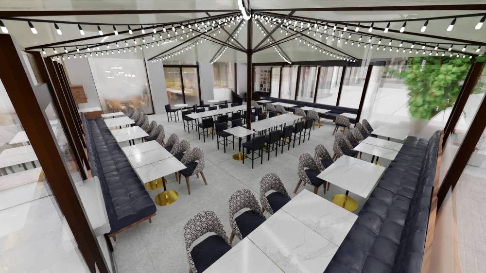 SUPPLIED
The restaurant’s patio will feature wind barriers