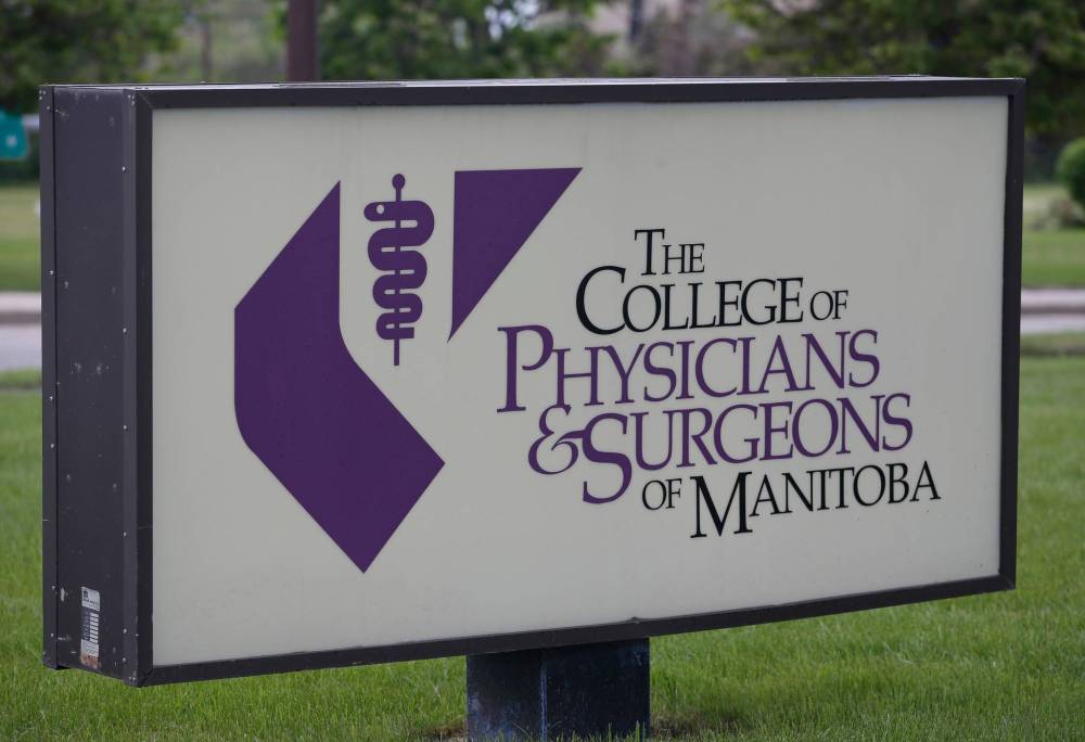 JOHN WOODS / FREE PRESS FILES
The information now posted on the College of Physicians and Surgeons’ website states when a hearing will take place and basic information about what it involves, but not the physician’s name.