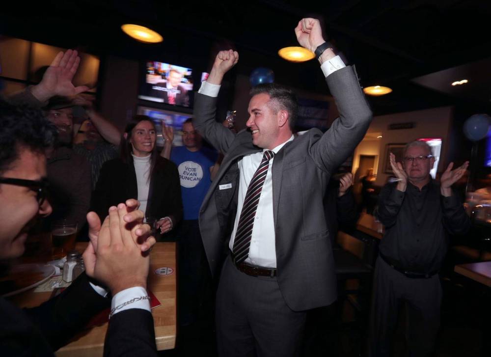 JASON HALSTEAD / WINNIPEG FREE PRESS
As the newly elected councillor for Charleswood-Tuxedo-Westwood, Evan Duncan will be the only true fresh face when city politicians get down to business.