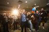 Scott Gillingham supporters celebrate his win over Glen Murray to become the next mayor of Winnipeg. (Winnipeg Free Press)