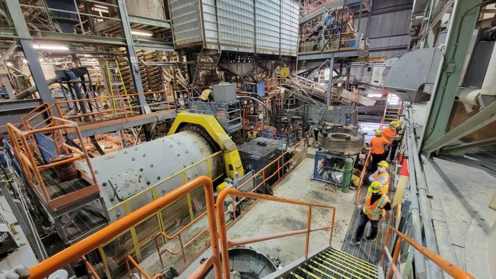 Inside the processing facility at the Tanco mine near Lac du Bonnet. (Sinomine Resource Group Co. Ltd.)