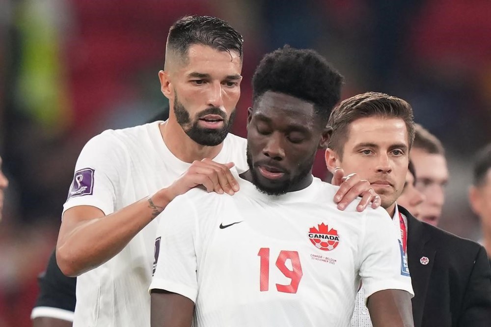 Alphonso Davies took to social media Thursday to provide a brief take on Canada's 1-0 loss to second-ranked Belgium at the World Cup, saying it was