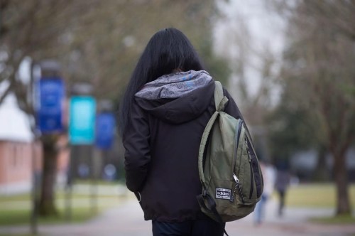 Though the winter vacation is fast approaching for students, young people across the country anxious about their post-secondary plans and possible career paths likely won't get a break from worries about the future. A student carrying a backpack walks on campus at Trinity Western University in Langley, B.C., on Wednesday, February 22, 2017. THE CANADIAN PRESS/Darryl Dyck