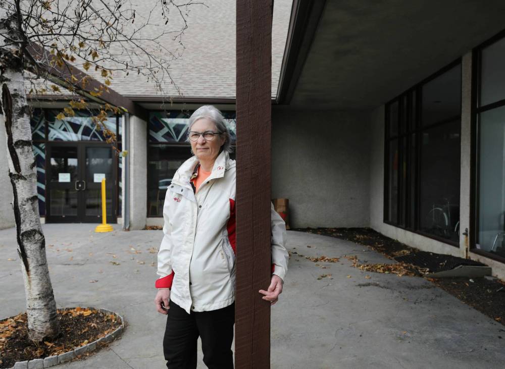 RUTH BONNEVILLE / WINNIPEG FREE PRESS
United Church minister Caryn Douglas wants to see affordable housing units and non-profit housing, such as Lions Place, protected.