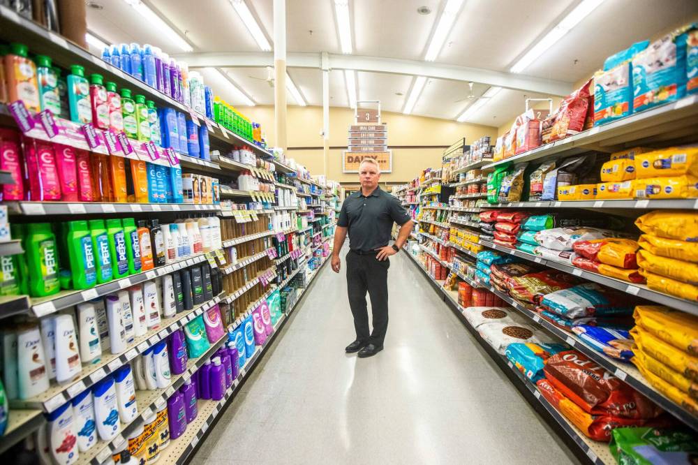 Dakota Family Foods owner Scott Clement says food theft is the worst he has seen in 20 years of owning the store. (Mikaela MacKenzie / Winnipeg Free Press)