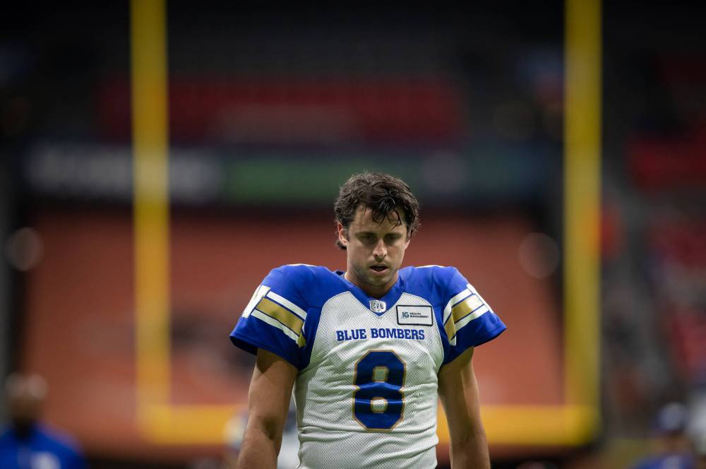 Collaros has seen it all on the gridiron, from near career-ending injuries to a 32-4 record as the Bombers’ starting QB, all but guaranteeing him a future spot in the Canadian Football Hall of Fame. (Darryl Dyck / The Canadian Press files)