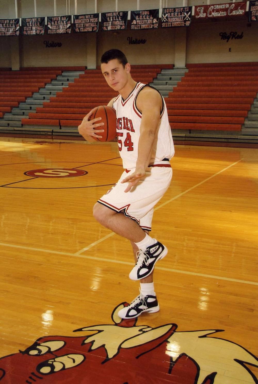 At Steubenville High School, Collaros was a force in basketball, averaging 19.8 points a game and being named to the All-OVAC (Ohio Valley Athletic Conference) first team. (Supplied)