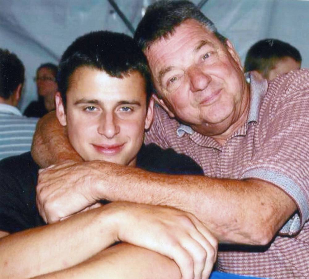 Zach Collaros and his Pap Pap (Jim Glaser), his biggest fan. (Supplied)