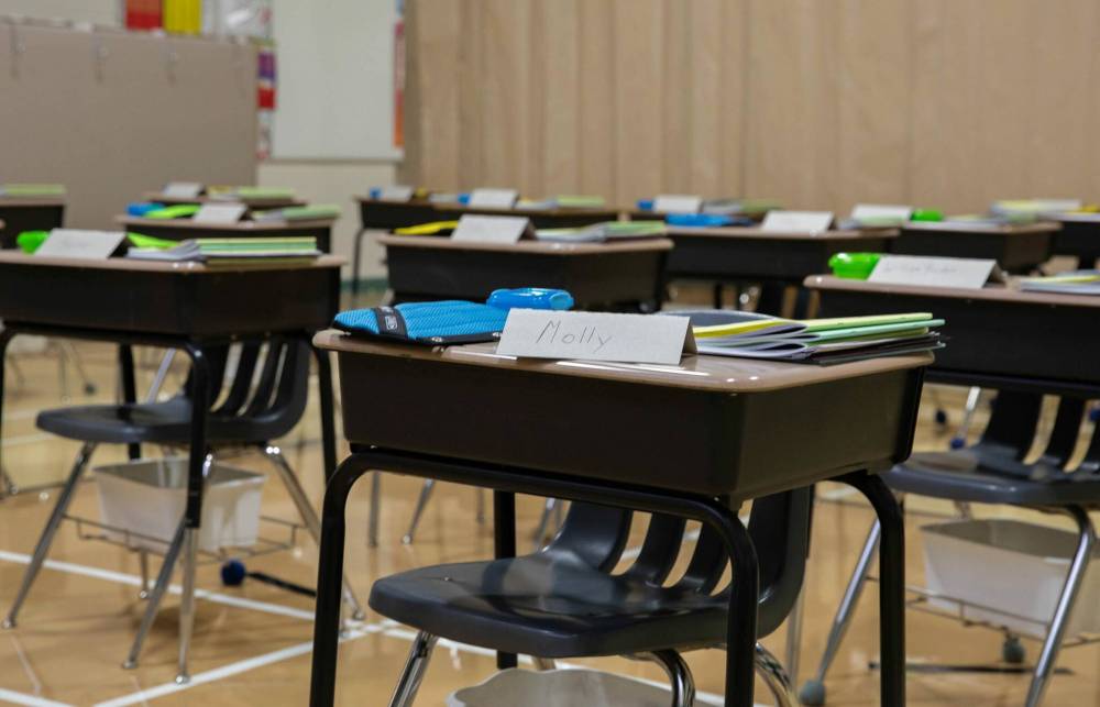 Absenteeism at École Van Walleghem School has just passed 10 per cent, according to a bulletin sent to parents. (Jessica Lee / Winnipeg Free Press files)