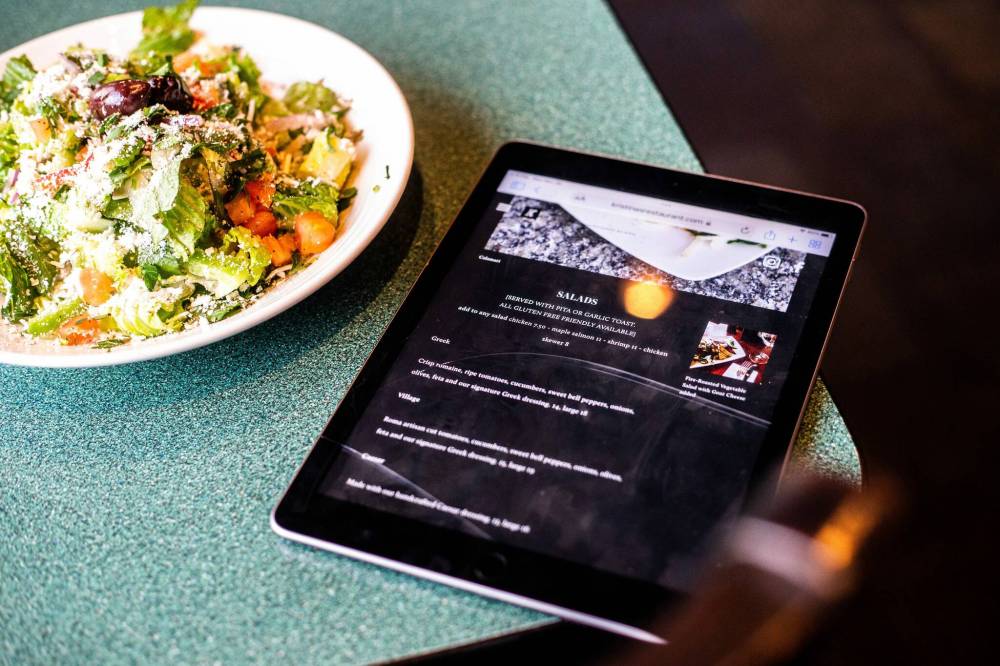 MIKAELA MACKENZIE / WINNIPEG FREE PRESS
Greek salad is back on the menu at Kristina’s on Corydon, but with a price increase.