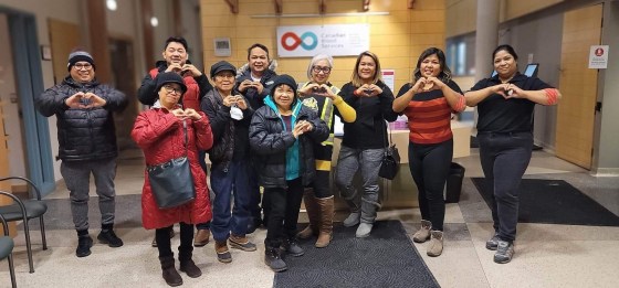 Members from 204 Neighbourhood Watch gathered at Canadian Blood Services to donate blood. (Supplied photo)