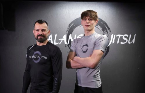 RUTH BONNEVILLE / WINNIPEG FREE PRESS 

sports - jiu jitsu fighter, Logan MacDonald

What: Brazilian jiu jitsu fighter who recently won gold at an event in California. Family owns a BJJ gym in town.  Photos of Logan with his dad, MATT MACDONALD,  in their home gym.

See Taylor's story 

Dec 13th,  2022