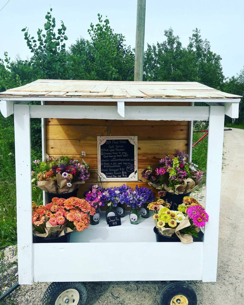 Kendall Penner
                                It was difficult to resist H&H Floral Fields&rsquo; roadside flower cart.