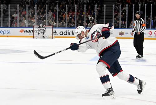 Emmi Korhonen / The Associated Press files
                                Patrik Laine returned to the Columbus Blue Jackets lineup Friday against the Winnipeg Jets.