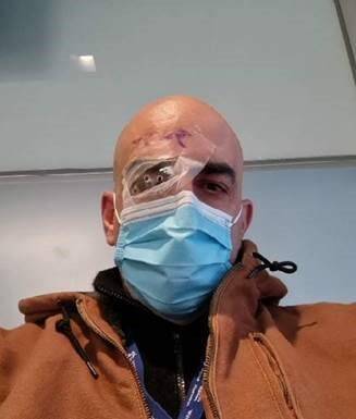 SUPPLIED
Winnipeg Regional Health Authority CEO Mike Nader after a corneal transplant last week.