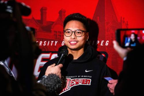 MIKAELA MACKENZIE / WINNIPEG FREE PRESS
                                U of W veteran basketball player Shawn Maranan is looking forward to playing in his first Wesmen Classic.