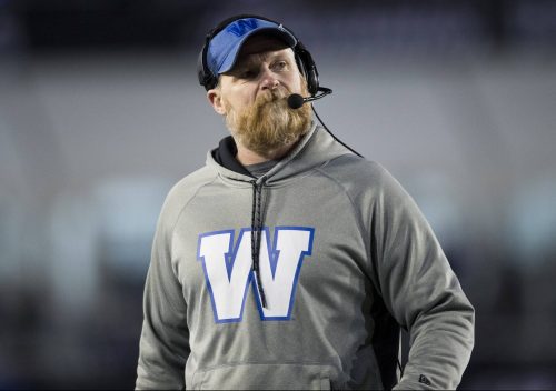 THE CANADIAN PRESS FILES/Nathan Denette
                                Winnipeg Blue Bombers head coach Mike O'Shea is expected to have a deal finalized by the end of the week.