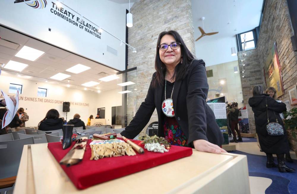 RUTH BONNEVILLE / WINNIPEG FREE PRESS
Provincial Treaty Commissioner Loretta Ross said she was completely overcome with emotion following the opening.