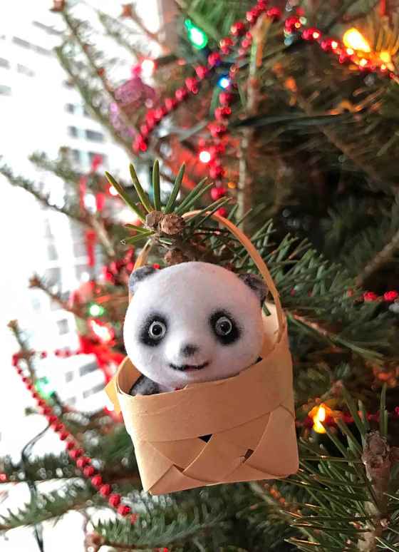 The Nightmare Bear ornament. (Jen Zoratti / Winnipeg Free Press)