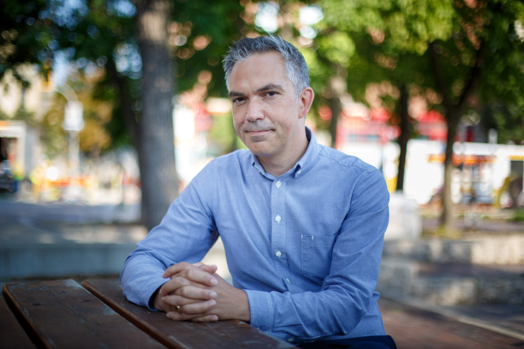MIKE DEAL / WINNIPEG FREE PRESS FILES
Lights on the Exchange will provide an opportunity for artists to use their environment as a canvas, said David Pensato, the executive director of the Exchange District BIZ.