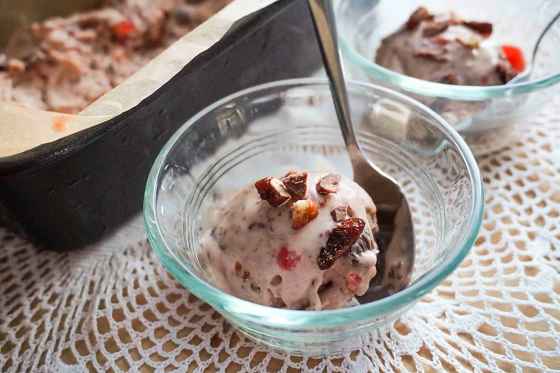 This Tutti Frutti Ice Cream recipe from 1936 was a surprising winner. (Eva Wasney / Winnipeg Free Press)