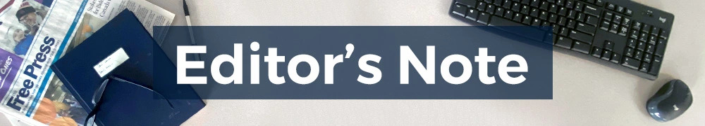 Paul Samyn Editor’s Note