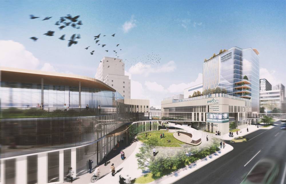 True North Real Estate Development Portage Place is poised to be replaced with a 16-storey residential building, main-floor grocery store, and community centre, as well as a multi-service health-care tower, as part of an up to $550-million development planned by True North Real Estate Development.