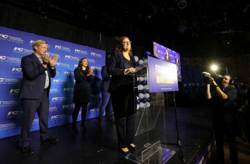 RUTH BONNEVILLE / WINNIPEG FREE PRESS
                                Heather Stefanson resigned as leader of Manitoba’s Progressive Conservative party Tuesday.