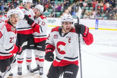 Prince George Cougars Photo
                                Prince George Cougars captain Hudson Thornton is in his third year with the WHL club.