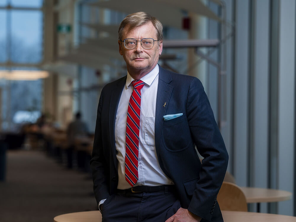 Doug Lauvstad, president and vice-chancellor, at the University College of the North.