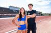 NIC ADAM / FREE PRESS
                                University of Manitoba track team members Madisson Lawrence (left) is a national champion in the heptathlon and Daxx Turner earned silver in the triple jump at the 2024 Bell Trials for the Olympic and Paralympic Games.