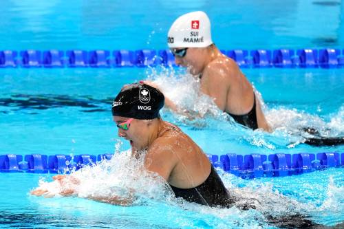 MARTIN MEISSNER / ASSOCIATED PRESS FILES
                                Kelsey Wog competes during an Olympics heat in the women’s 200-meter breaststroke July 31.